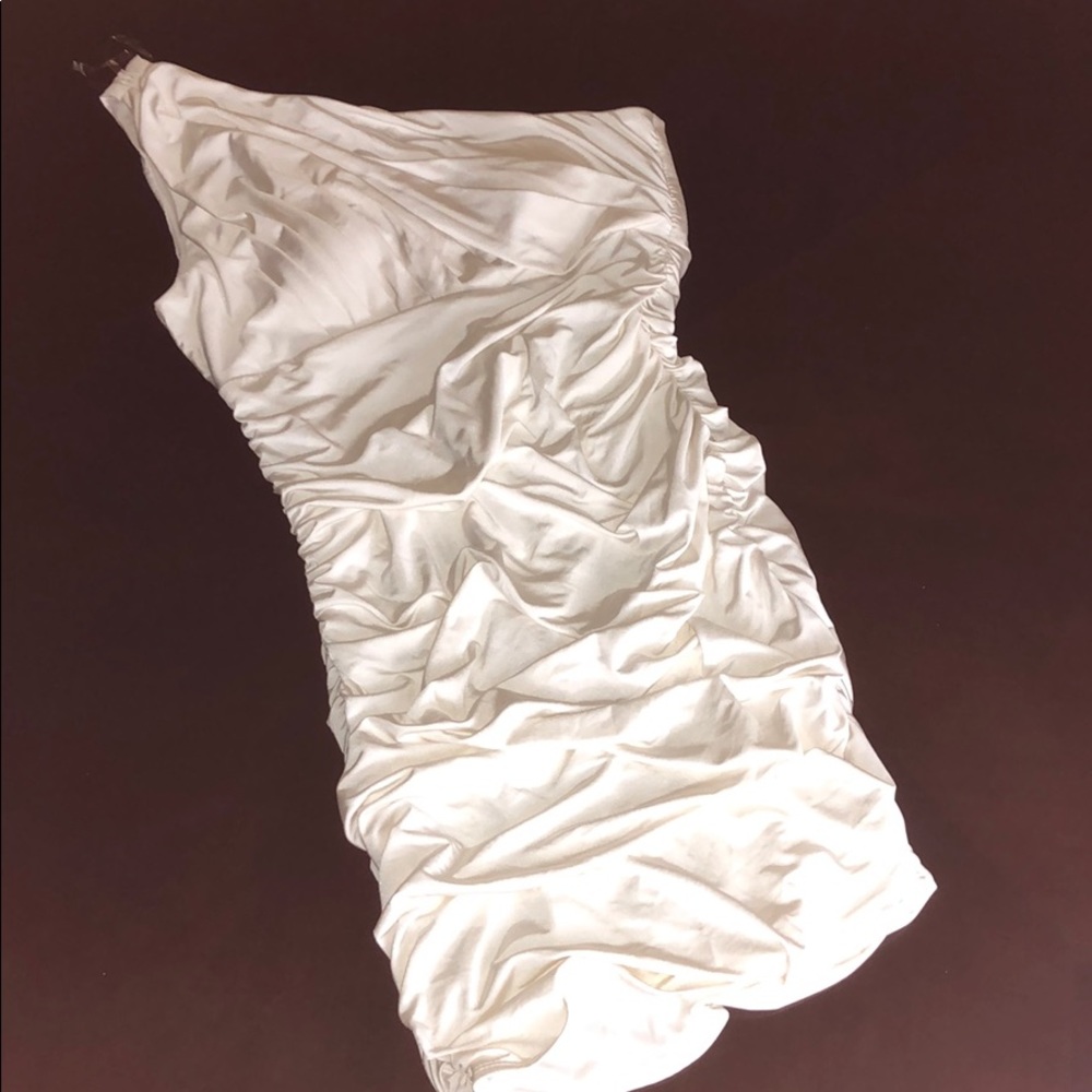 Sexy off white mini dress